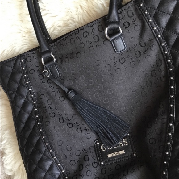 *Sold* Guess Black Tote Purse - Picture 3 of 6
